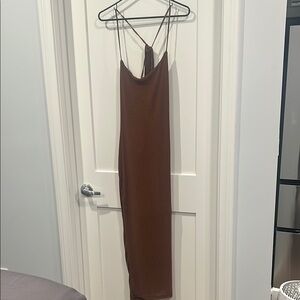 New with out tag. Elegant Brown SHEIN Maxi Dress L